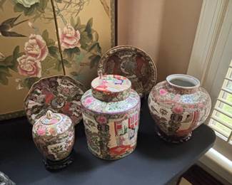 Chinese Famille Rose Porcelain Ginger Jar