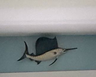 Vintage Sailfish Mount Decor