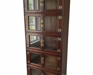 Longchamp Crystal Stemware and Barware Collection with Display Cabinet