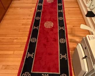 Chinese Art Deco Runner with Shou Symbol