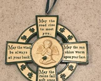 Irish Blessing Celtic Cross Ornament