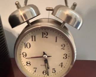 Retro Twin Bell Quartz Alarm Clock