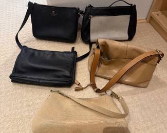 Lot #103 - 5 Assorted Handbags including Kate Spade & Kenneth Cole