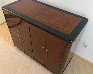 Lot #118 - Drexel Expandable Serving Cabinet with Drawers & Shelves