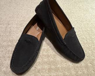 Lot #108 - Coach Amber Women's Black Suede Loafers Size 8B
