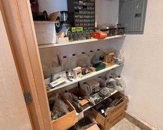 Lot #12 - Large Assortment of Hardware, Fasteners & Storage Organizers