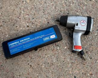 Lot #25 - Alltrade Pneumatic Impact Wrench & 11-Piece Deep Socket Set