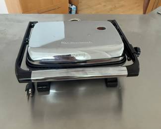Lot #62 - Hamilton Beach Stainless Panini Press & Indoor Grill
