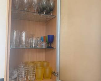 Lot #52 - Large Assortment of Wine Glasses, Tumblers & Colorful Drinkware
