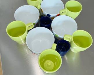 Lot #71 - Colorful Coffee Mug Collection - IKEA, Crate & Barrel