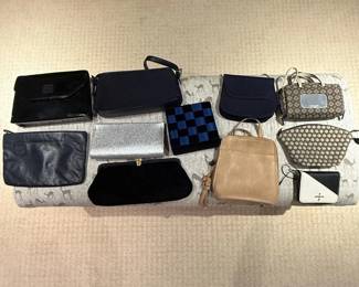 Lot #104 - Large Assortment of Handbags, Clutches & Wallets