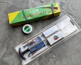 Lot #41 - 4.5mm Air Gun Lead Pellets & Firearm Cleaning Kit