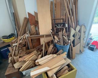 Lot #39 - Large Assortment of Lumber, Plywood & Woodworking Offcuts