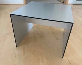 Lot #84 - Modern Gray Waterfall-Style Square Side Table