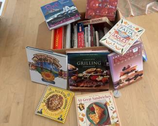 Lot #79 - Assorted Cookbooks - Grilling, Desserts, Wine & Seasonal Recipes