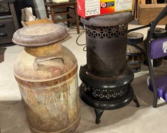 Milk Can/ smokeless oil heater