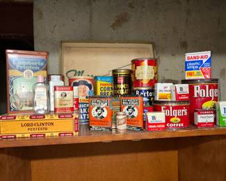 Vintage tins