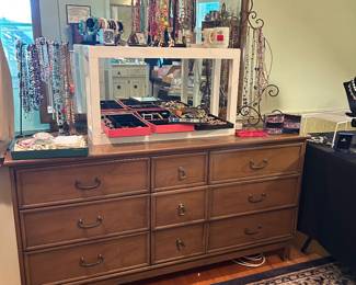 Vintage mirrored dresser. (MCM)