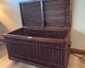 Bamboo chest open