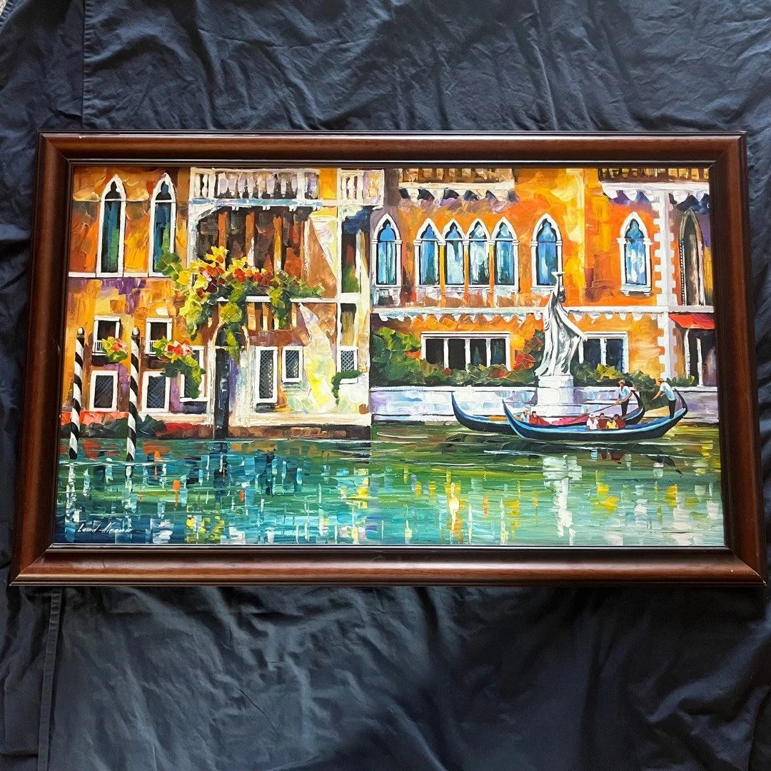 1 Leonid Afremov Slow Floating Signed Oil on Canvas with COA