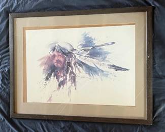 39 Bert Seabourn Double Signed  Numbered Native American Limited Edition Print