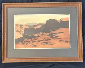 59 Paul C. Mattson 1976 Shaffer Canyon  La Sal Mountains Utah  Colorado Artist