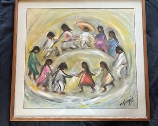 106 Ted DeGrazia Los Nios SignedinImage Framed Art Print