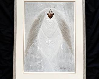 52 Frank Howell Conception Native American Portrait Framed Art Print  Signed in Image