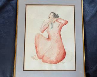 40 Kim Greer 1995 Signed Original Watercolor