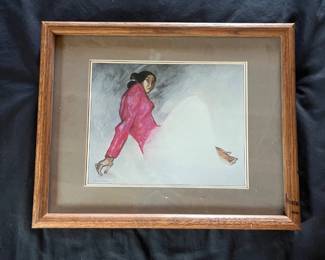 110 R.C. Gorman Julia 1982 Framed Native American Art Print