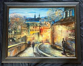 2 Vadik Suljakov Evening Sonata Signed Original Painting on Canvas