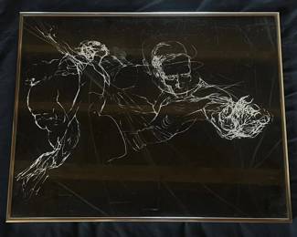 8 WhiteLine Figurative Print in the Style of Luiza Kasprzyk