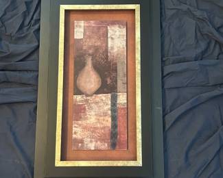 137 Signed Contemporary Abstract Vase Still Life Decorative Print