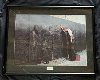 96 Lee Teter Reflections 1988 Vietnam Veterans Memorial Framed Print