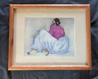 108 R.C. Gorman Reflections 1982 Framed Native American Art Print