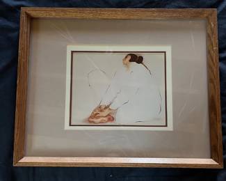 89 R.C. Gorman Pueblo Potter Framed Art Print