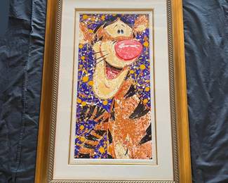 25 David Willardson Disney Rock and Roar Tigger Signed Serigraph
