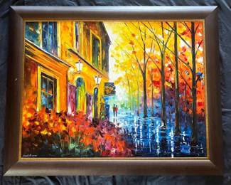 4 Leonid Afremov Signed Original Oil Painting on Canvas