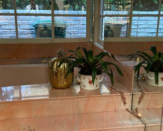 Italian pineapple ice brass bucket