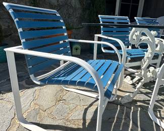 Vintage Tropitone Lawn Chairs with Aluminum and Straps