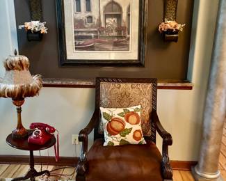Armchair, Table, Artwork