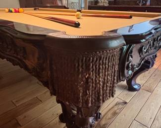 Ornate Pool Table