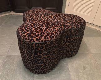 Leopard Ottoman