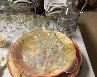 Plates, Holiday Glasses