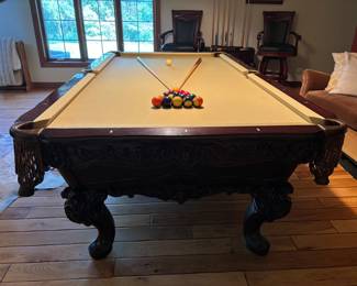 Ornate Pool Table