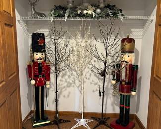 Nutcrackers, Lighted Trees