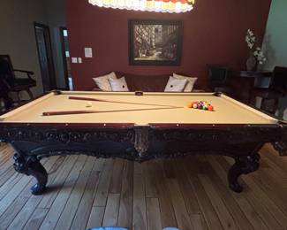 Ornate Pool Table