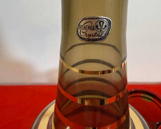 Lot 57: Bohemia Crystal Decanter and Six Glasses