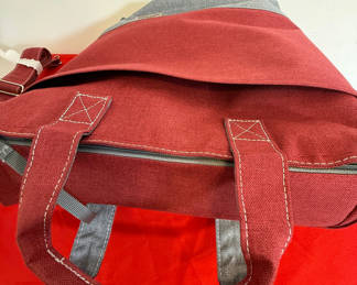 Lot 24: LocknLock Red and Gray Tote Bag