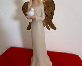 Lot 62: Angel Figurine with Copper Wings